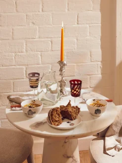 Tavolo Rotondo Effetto Marmo Disc