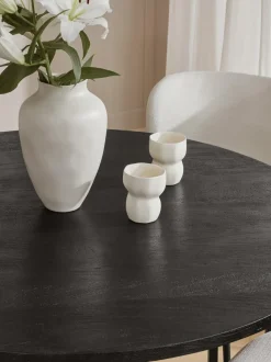 Tavolo Rotondo In Legno Di Mango Luca, In Verie Misure