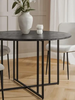 Tavolo Rotondo In Legno Di Mango Luca, In Verie Misure