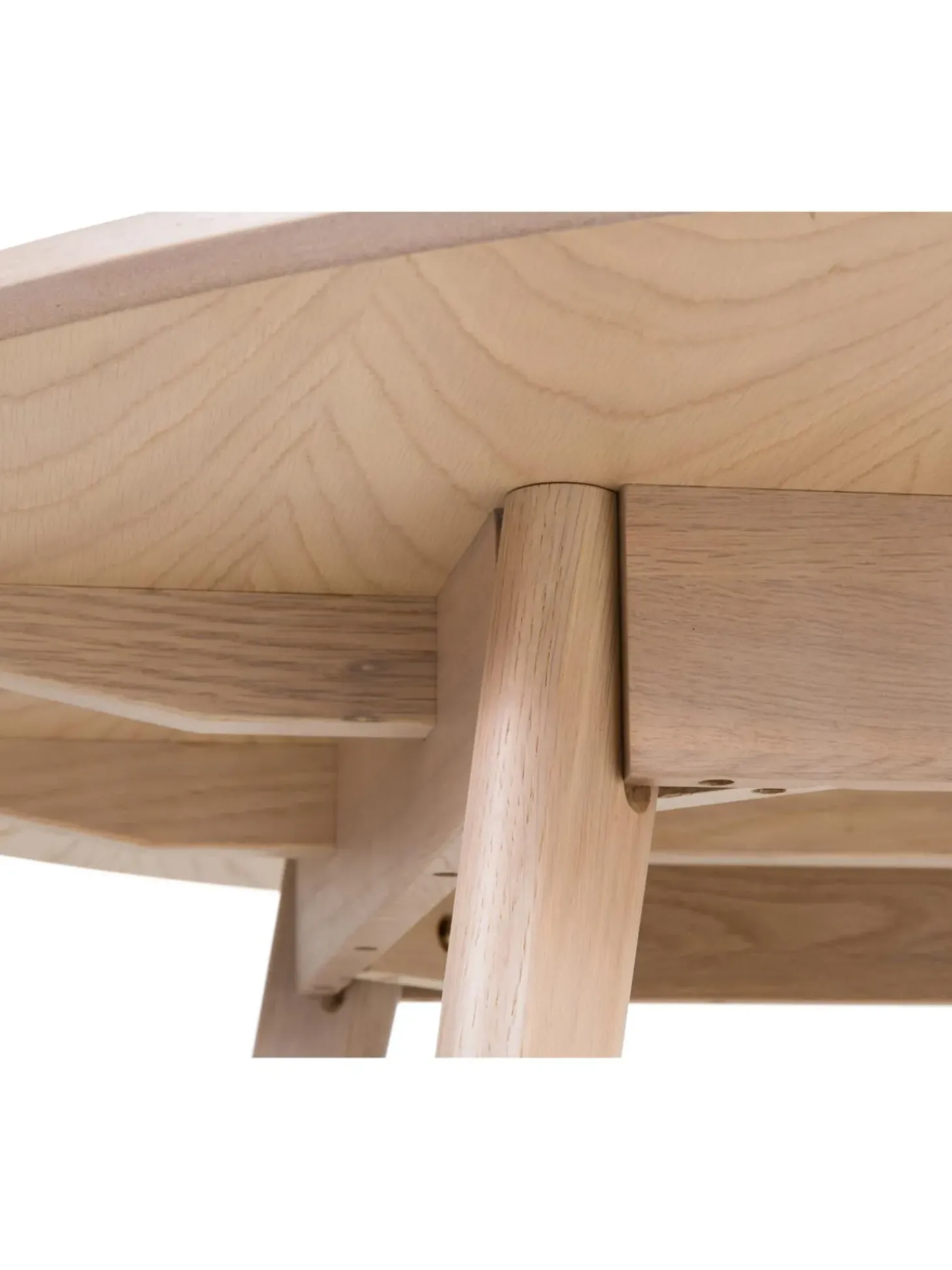 Tavolo Rotondo In Legno Di Quercia Bianco Lavato Yumi O 115 Cm