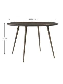 Tavolo Rotondo In Legno Di Quercia Accent, Varie Misure