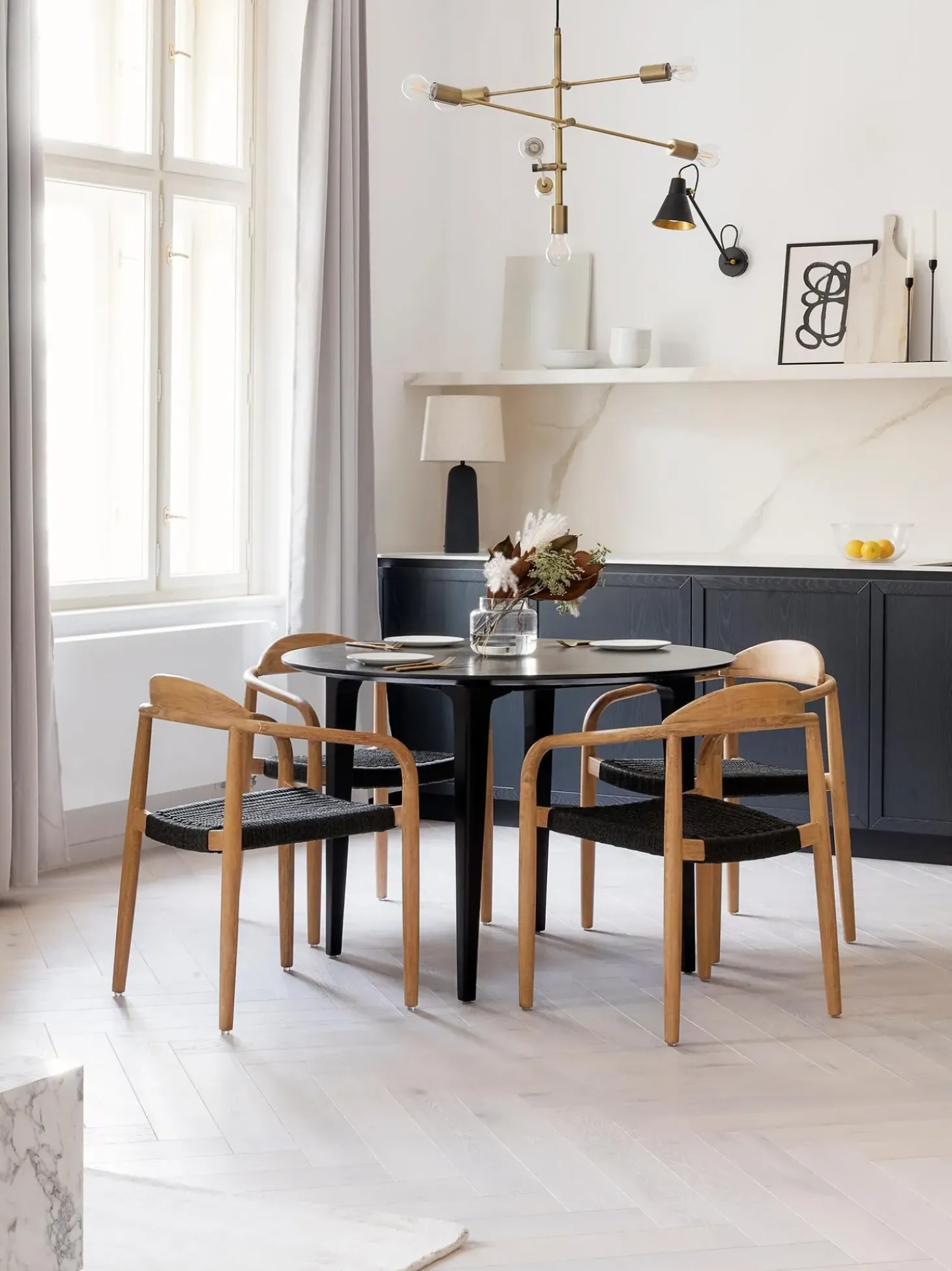 Tavolo Rotondo In Legno Di Mango Archie O110 Cm