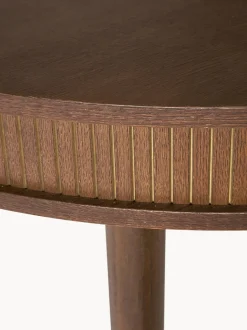 Tavolo-Contenitore Rotondo In Legno Di Quercia Calary