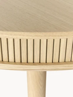 Tavolo-Contenitore Rotondo In Legno Di Quercia Calary