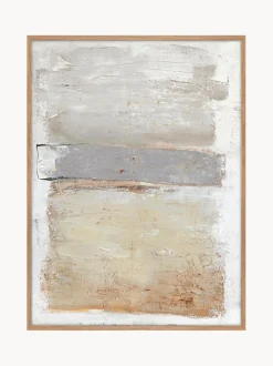 Tela Dipinta A Mano Con Cornice In Legno Scenario