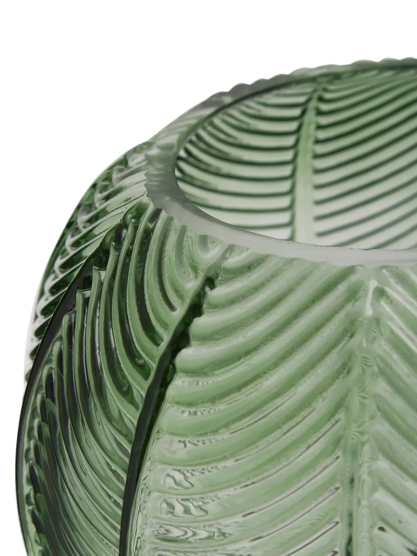 Vaso A Sfera In Vetro Verde Con Base Dorata Mickey