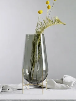 Vaso Da Terra In Vetro Soffiato Echasse