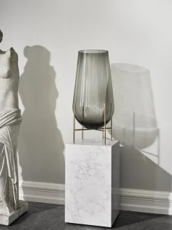 Vaso Da Terra In Vetro Soffiato Echasse