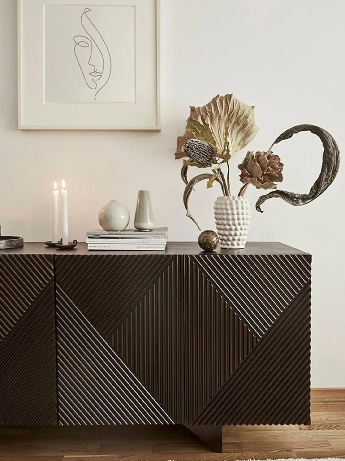 Vaso Decorativo In Ceramica Dotty