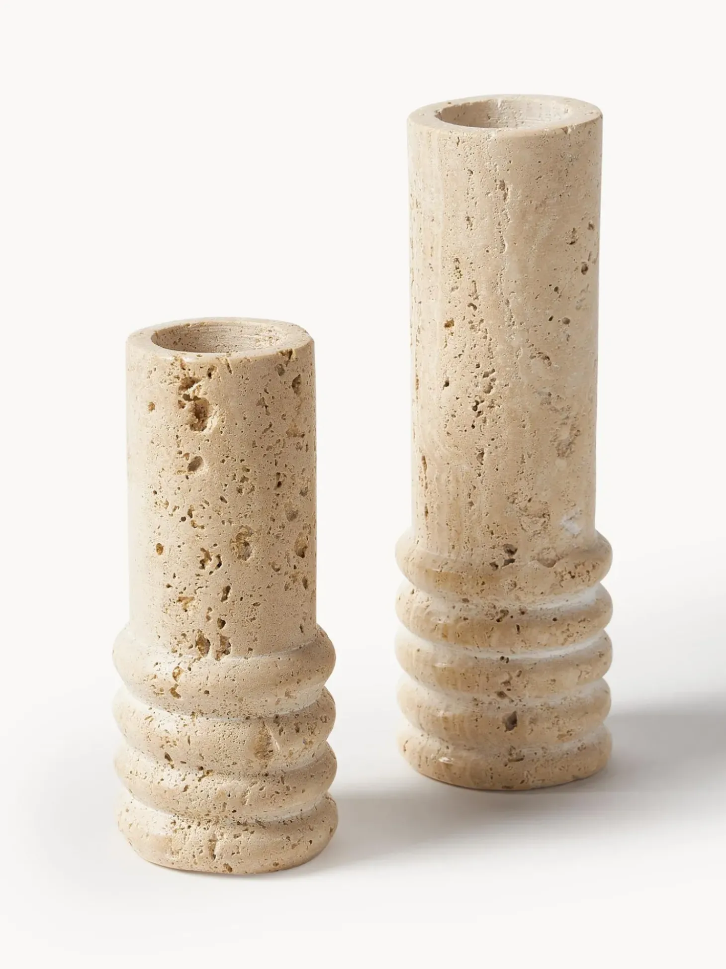 Vaso Decorativo Piccolo In Travertino Cleighton