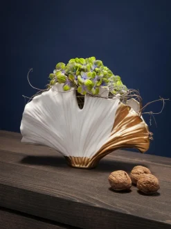 Vaso Di Design In Ceramica Ginkgo Elegance