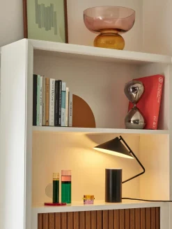 Vaso Di Design In Vetro Soffiato Rosa/Ambrato Show