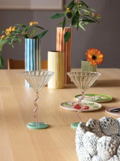 Vaso Dipinto A Mano In Porcellana Ray