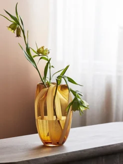 Vaso In Vetro Dipinto A Mano Halki