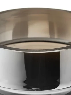 Vaso In Vetro Soffiato Con Riflessi Cromati Uma