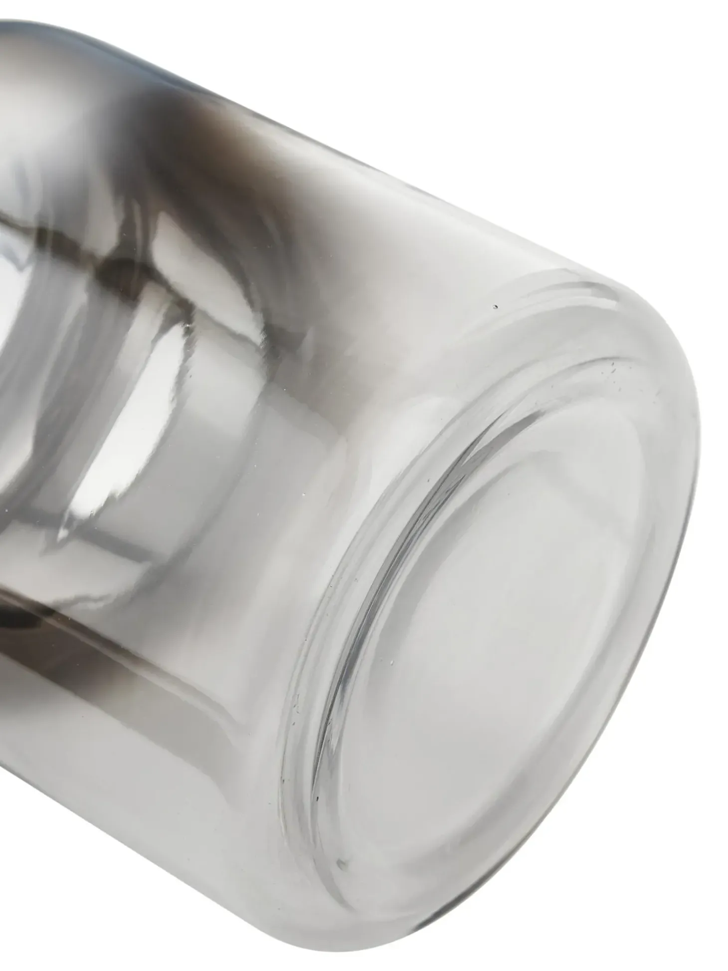 Vaso In Vetro Soffiato Con Riflessi Cromati Uma