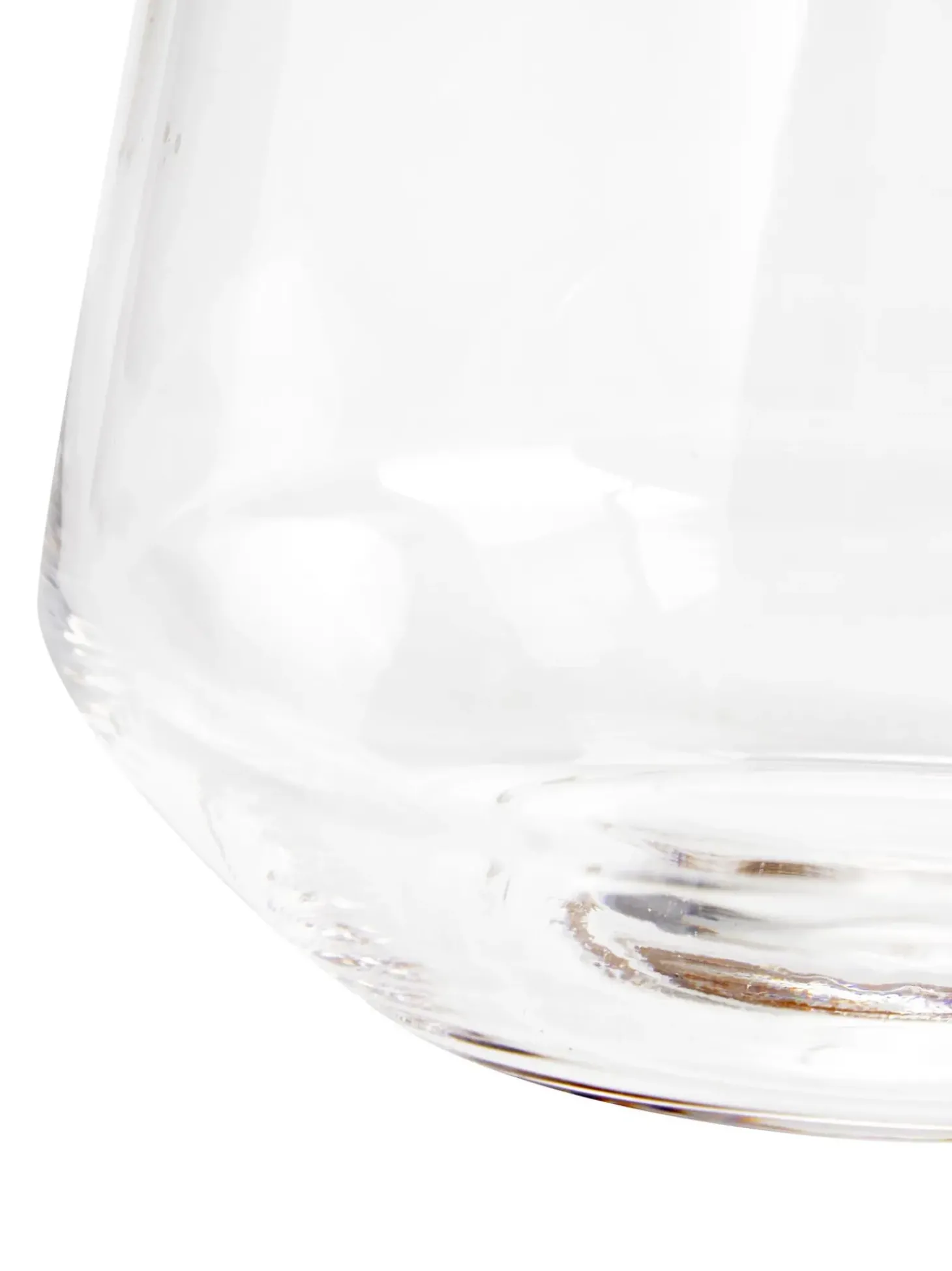 Vaso In Vetro Soffiato Con Bordo Dorato Joyce