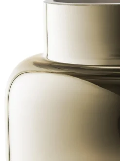 Vaso In Vetro Soffiato Con Riflessi Dorati Uma