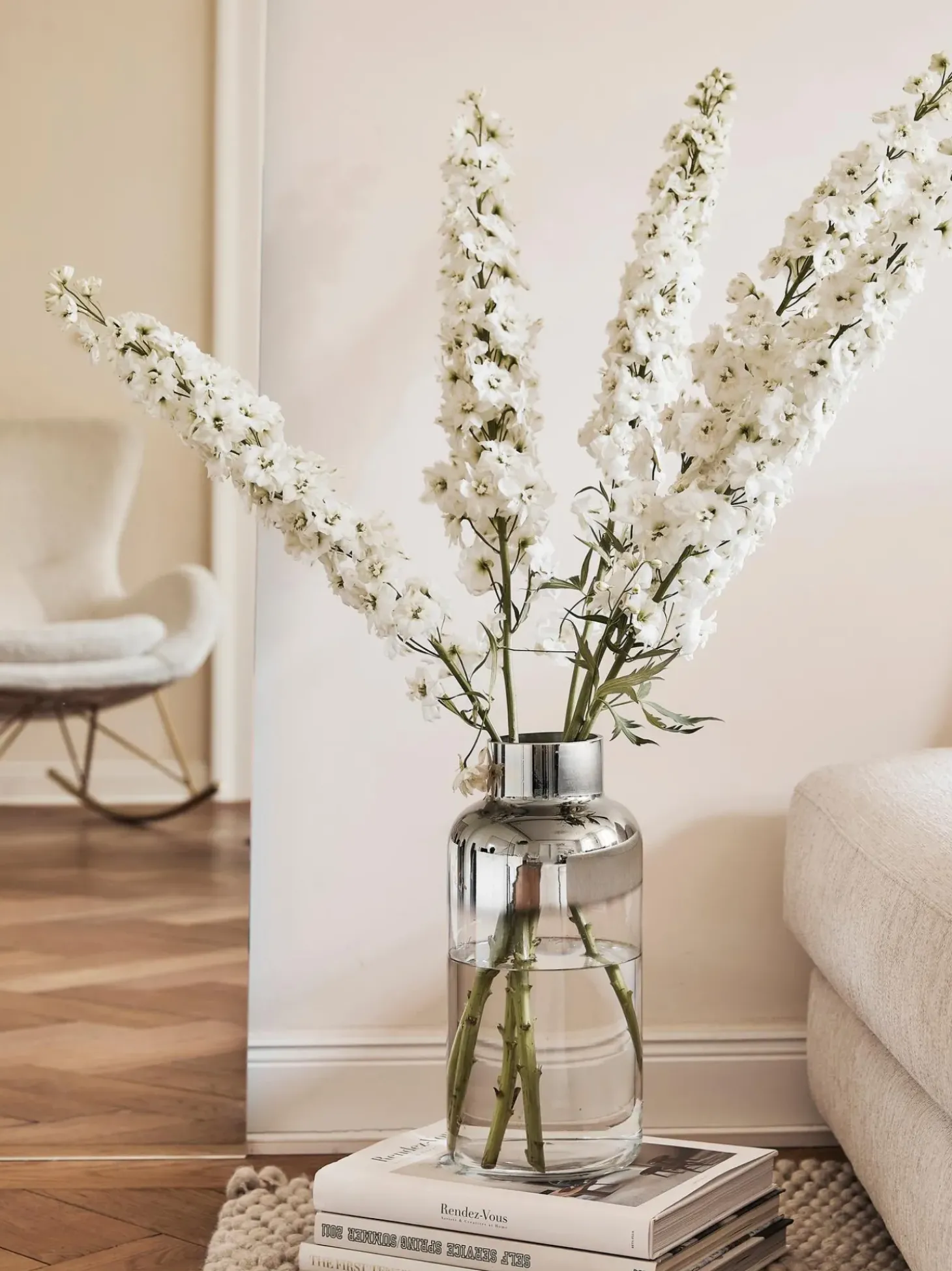 Vaso In Vetro Soffiato Con Riflessi Cromati Uma