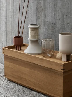 Vaso In Vetro Soffiato Opal, Alt. 20 Cm