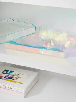 Vassoio Decorativo Con Bordo Ondulato Elsa