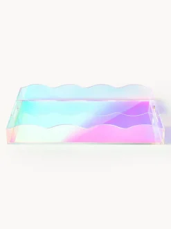 Vassoio Decorativo Con Bordo Ondulato Elsa