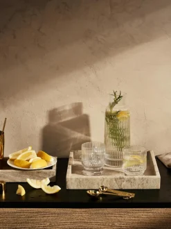 Vassoio Decorativo In Marmo Venice